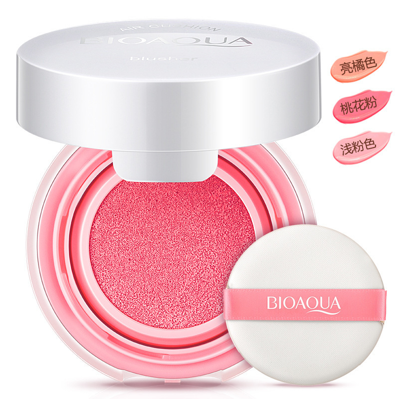 Bioaqua Air Cushion Blusher Makeup Natural Moisturizing Refreshing Repair Rosy Nude Makeup Finishing Cream Blush Hair Generation