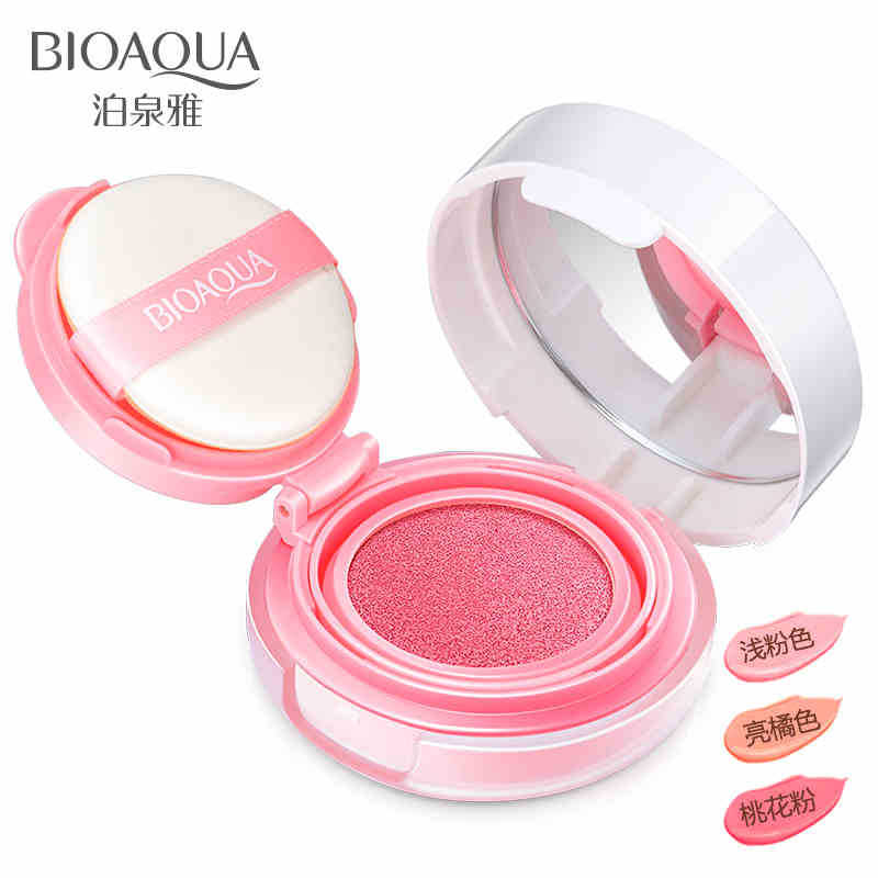 Bioaqua Air Cushion Blusher Makeup Natural Moisturizing Refreshing Repair Rosy Nude Makeup Finishing Cream Blush Hair Generation