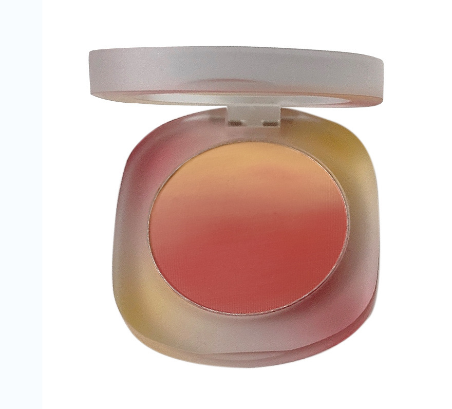 CVZ Gradient Pink Two-Tone Blush Nude Makeup Natural Good Look Blusher Plate Three-Dimensional Repair Female Student Makeup Rouge
