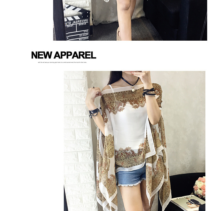 Sunprotective clothing for women's wear long thin coat Korean version long sleeve chiffon garment large size sunscreen