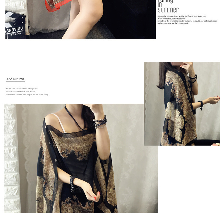 Sunprotective clothing for women's wear long thin coat Korean version long sleeve chiffon garment large size sunscreen