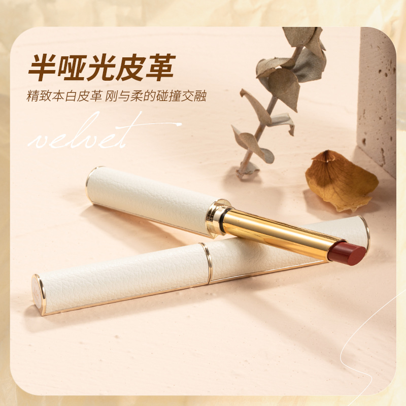 Perfect Small Diary Stiletto Small Tube Lipstick Matte Velvet Sheepskin Non-Fading Lipstick Lip Lacquer Wholesale Delivery