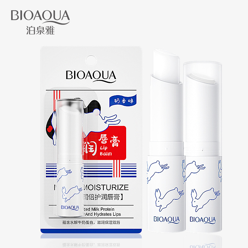 Bioaqua Milk Moisturizing Lip Balm Firming Tender Lips Improve Chapped Delicate Lip Color Repair Lipstick Autumn and Winter Skin Care