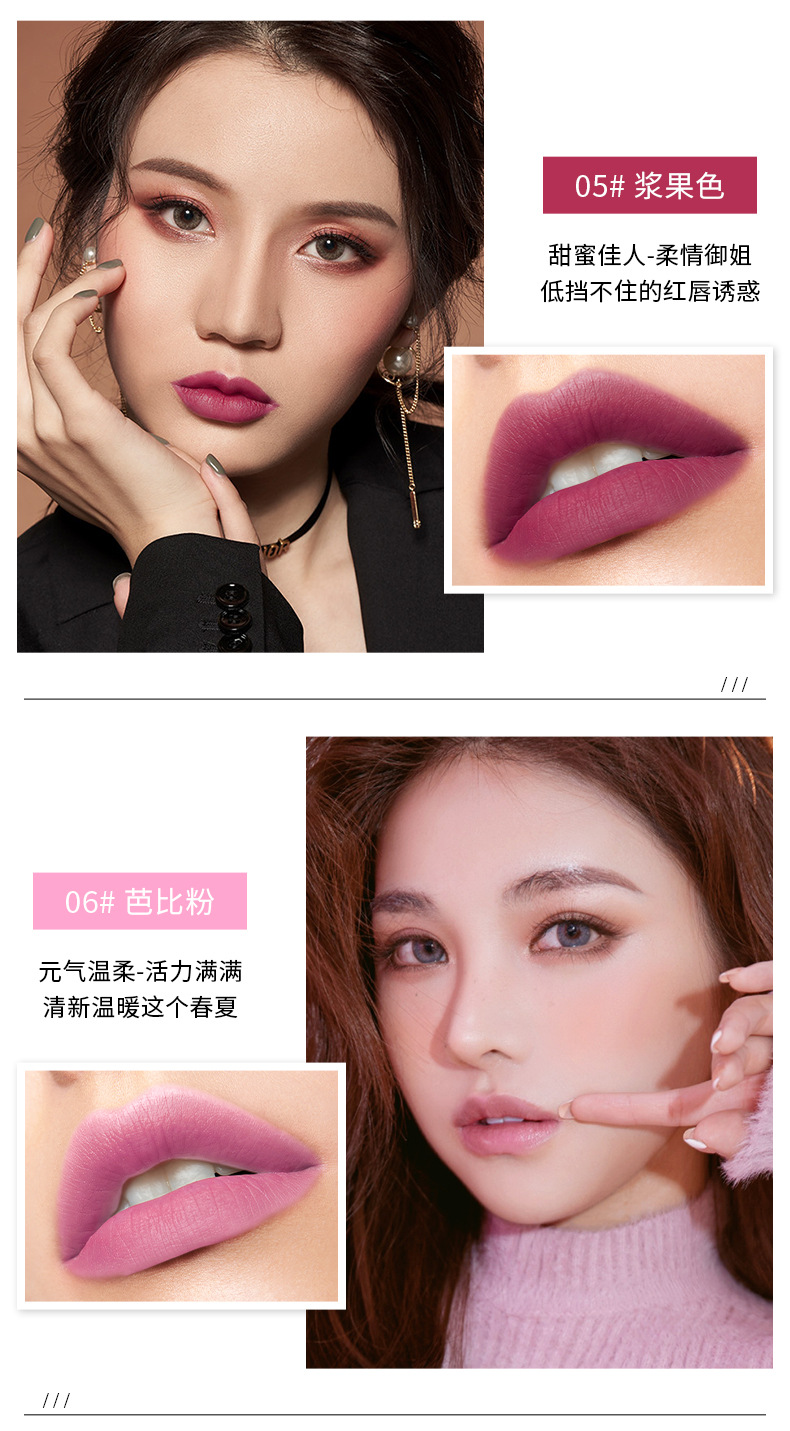 QIC Lipstick Lip Liner Double-Headed Two-in-One Live Broadcast Internet Famous Recommended Makeup Rotating Lip Liner Delineating Painting Lipstick
