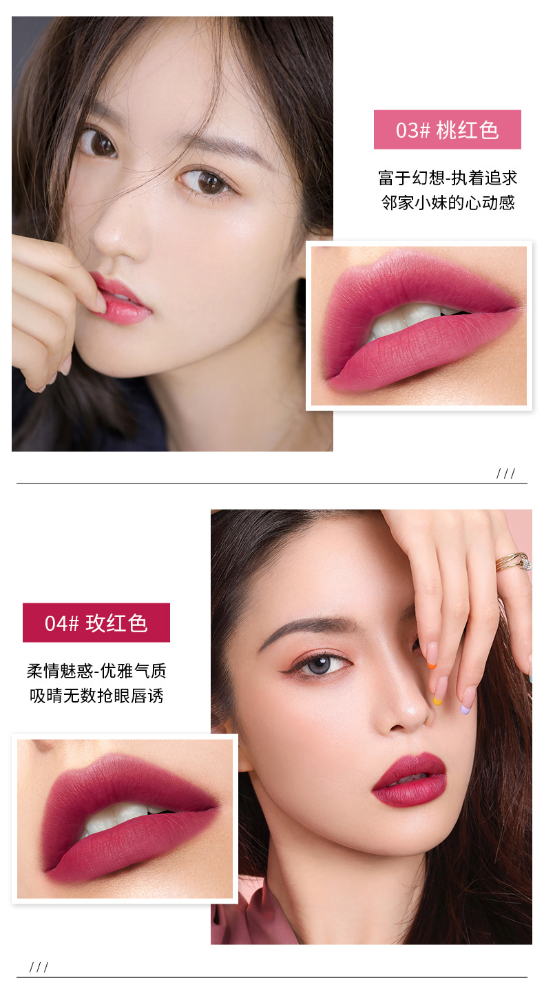 QIC Lipstick Lip Liner Double-Headed Two-in-One Live Broadcast Internet Famous Recommended Makeup Rotating Lip Liner Delineating Painting Lipstick
