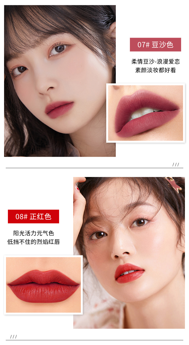QIC Lipstick Lip Liner Double-Headed Two-in-One Live Broadcast Internet Famous Recommended Makeup Rotating Lip Liner Delineating Painting Lipstick