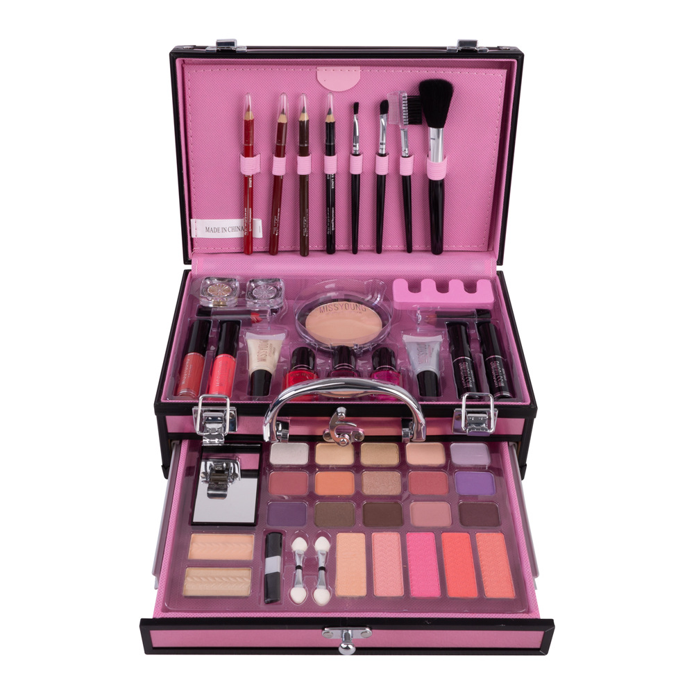 Foreign Trade Popular Style Makeup Artist Professional Makeup Set Cosmetics Set Eye Shadow Lipstick Manicure Mascara Combination
