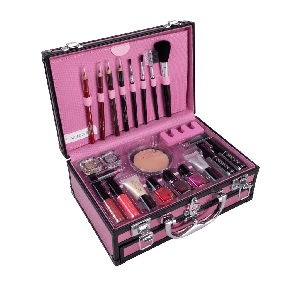 Foreign Trade Popular Style Makeup Artist Professional Makeup Set Cosmetics Set Eye Shadow Lipstick Manicure Mascara Combination