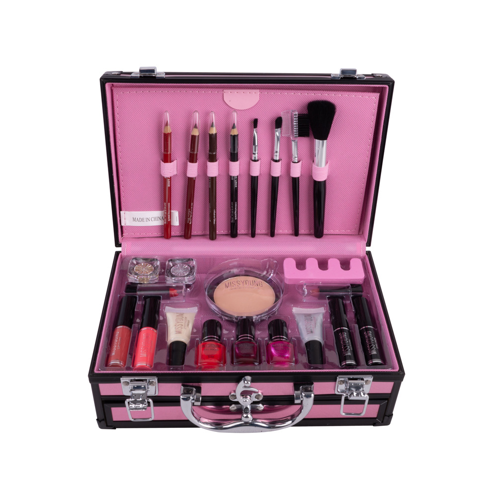 Foreign Trade Popular Style Makeup Artist Professional Makeup Set Cosmetics Set Eye Shadow Lipstick Manicure Mascara Combination