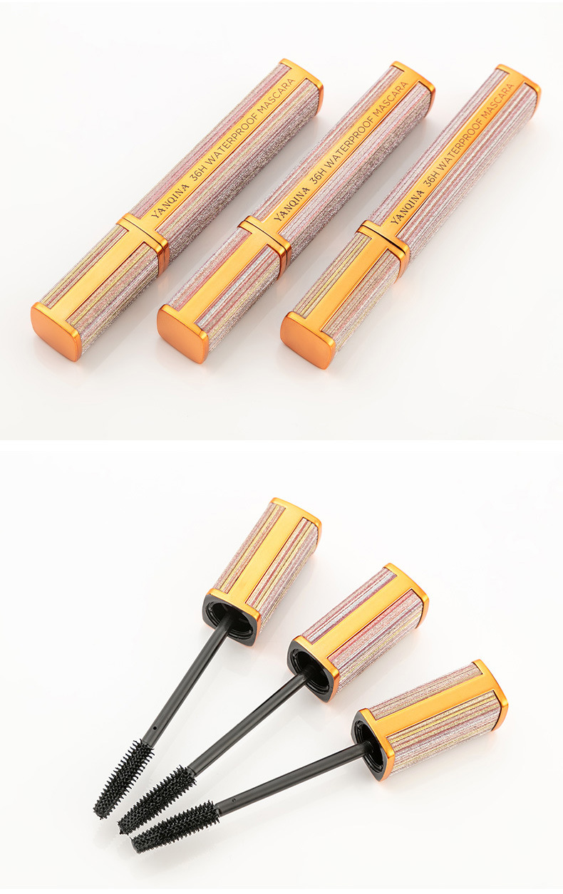 Yanqina frosted star 4 d mascara silica gel brush head long and dense volume warping, waterproof, anti - time!, non - dye makeup Yanqina frosted star 4 d mascara silica gel brush head long and dense volume warping, waterproof, anti - time!, non - dye makeup