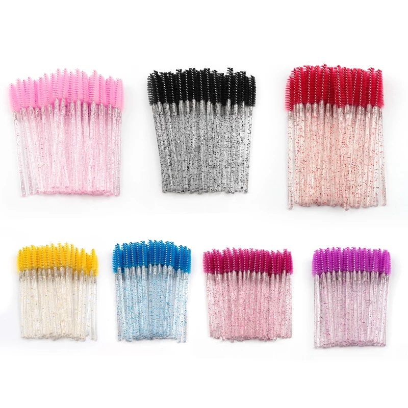 Brush Mascara Brush Brow Spiral Brush Comb Lip Brush Eye Shadow Stick Value Boxed Disposable Makeup Tools Spiral Mascara Brush