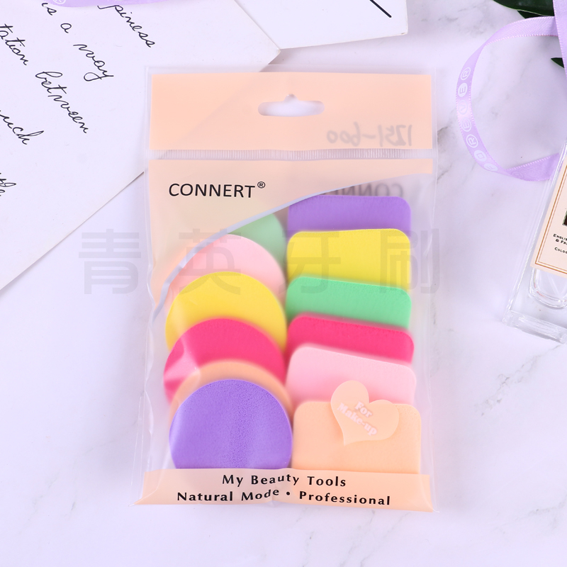 Color natural sponge powder puff makeup remover dry and wet dual-purpose concealer bb cream makeup cotton isolation blush foundation puff