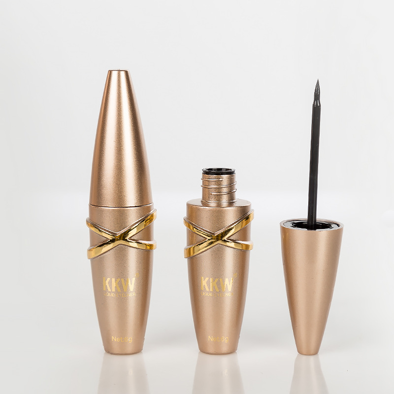 KKW quick dry cool black liquid soft head eyeliner liquid durable waterproof non - dye eyeliner liquid pen domestic cosmetics