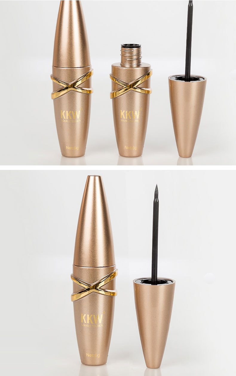KKW quick dry cool black liquid soft head eyeliner liquid durable waterproof non - dye eyeliner liquid pen domestic cosmetics