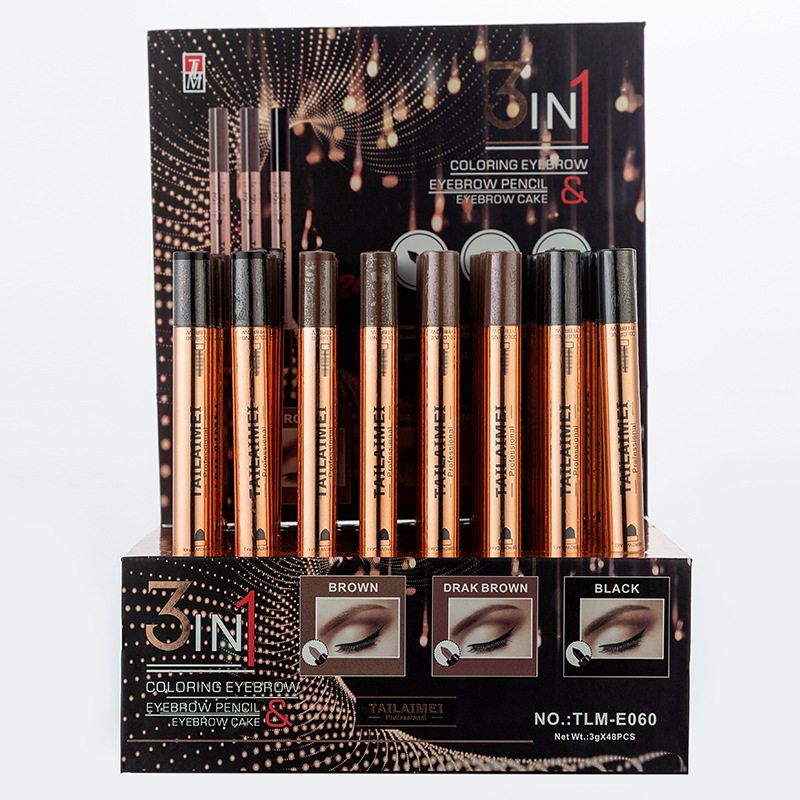 TLM3ni1 eyeliner brush eyebrow powder a multi - purpose long - lasting waterproof instant dry not smudging eyebrow powder