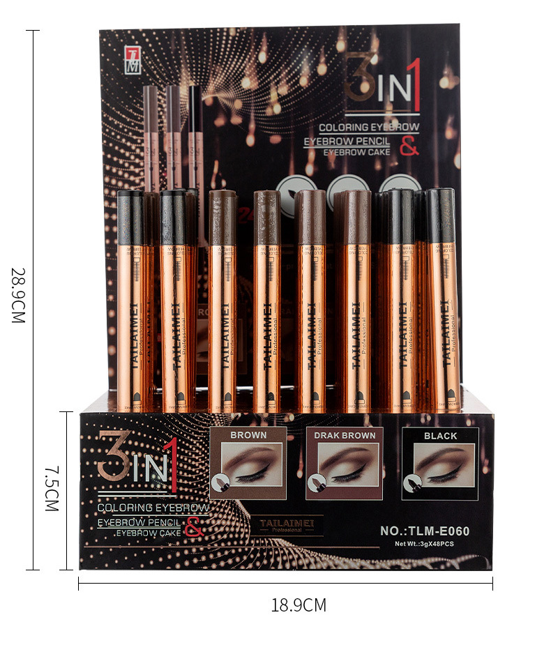 TLM3ni1 eyeliner brush eyebrow powder a multi - purpose long - lasting waterproof instant dry not smudging eyebrow powder TLM3ni1 eyeliner brush eyebrow powder a multi - purpose long - lasting waterproof instant dry not smudging eyebrow powder