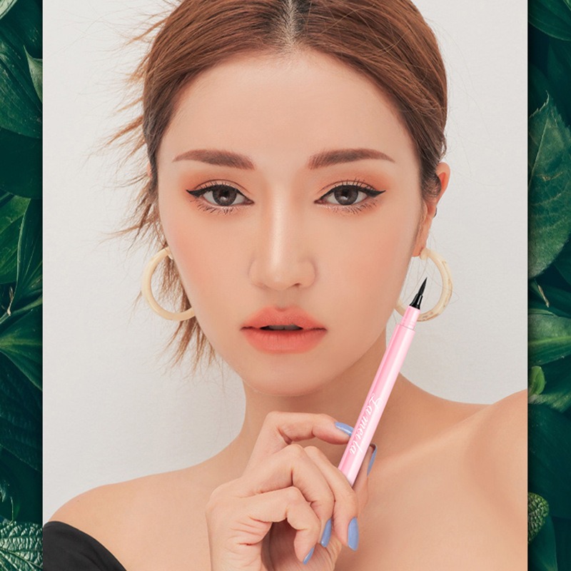 Brand Pink Eyeliner Novice Female Not Smudge Beginner Waterproof Mascara Body Fluid Pen Long Lasting Fadeless Manufacturer