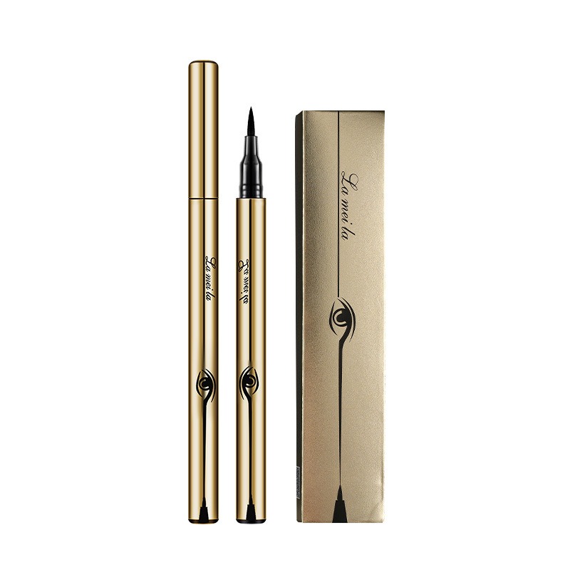 Gold and Silver Eyeliner Not Smudge Sweat-Proof Discoloration Resistant Big Eye Beginner Liquid Eyeliner Factory Direct Supply Wholesale