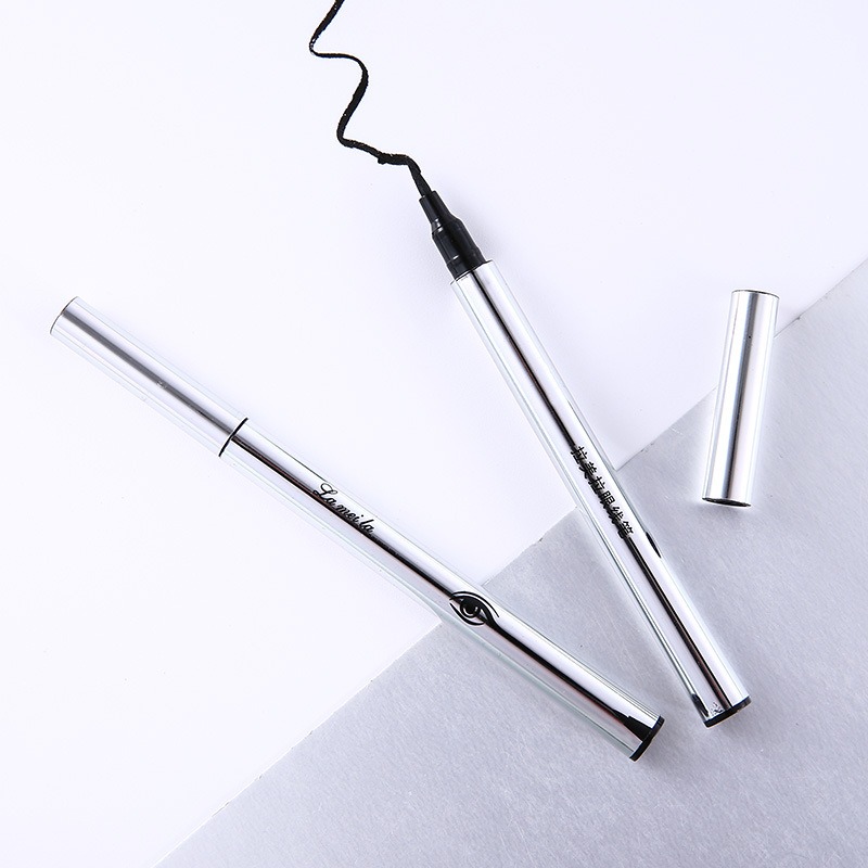 Gold and Silver Eyeliner Not Smudge Sweat-Proof Discoloration Resistant Big Eye Beginner Liquid Eyeliner Factory Direct Supply Wholesale