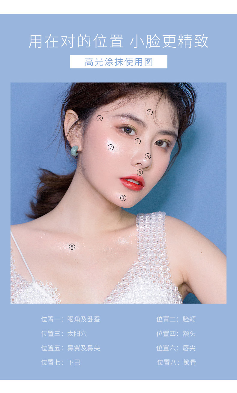MEBO Grid Diamond Highlight Powder Mashed Potato Unicorn Diamond in the Debris Shimmering Powder Shimmer Brightening Fairy Highlight Repair MEBO Grid Diamond Highlight Powder Mashed Potato Unicorn Diamond in the Debris Shimmering Powder Shimmer Brightening Fairy Highlight Repair