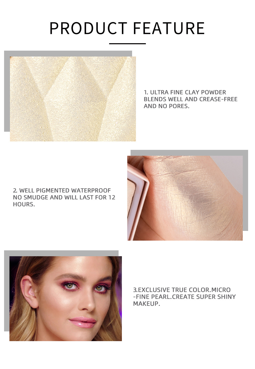 Handaiyan Han Daiyan Diamond Highlight Powder Brightening Skin Color Repair Glitter Nose Shadow Modification Three-Dimensional Brightening