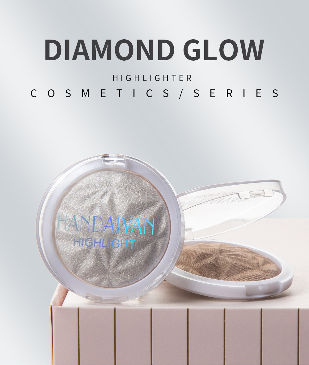 Han Daiyan Cross-Border Makeup Monochrome Diamond Baked Powder Polarized Highlight Powder Long-Lasting Brightening Finishing Shading Highlight Powder Powder Han Daiyan Cross-Border Makeup Monochrome Diamond Baked Powder Polarized Highlight Powder Long-Lasting Brightening Finishing Shading Highlight Powder Powder