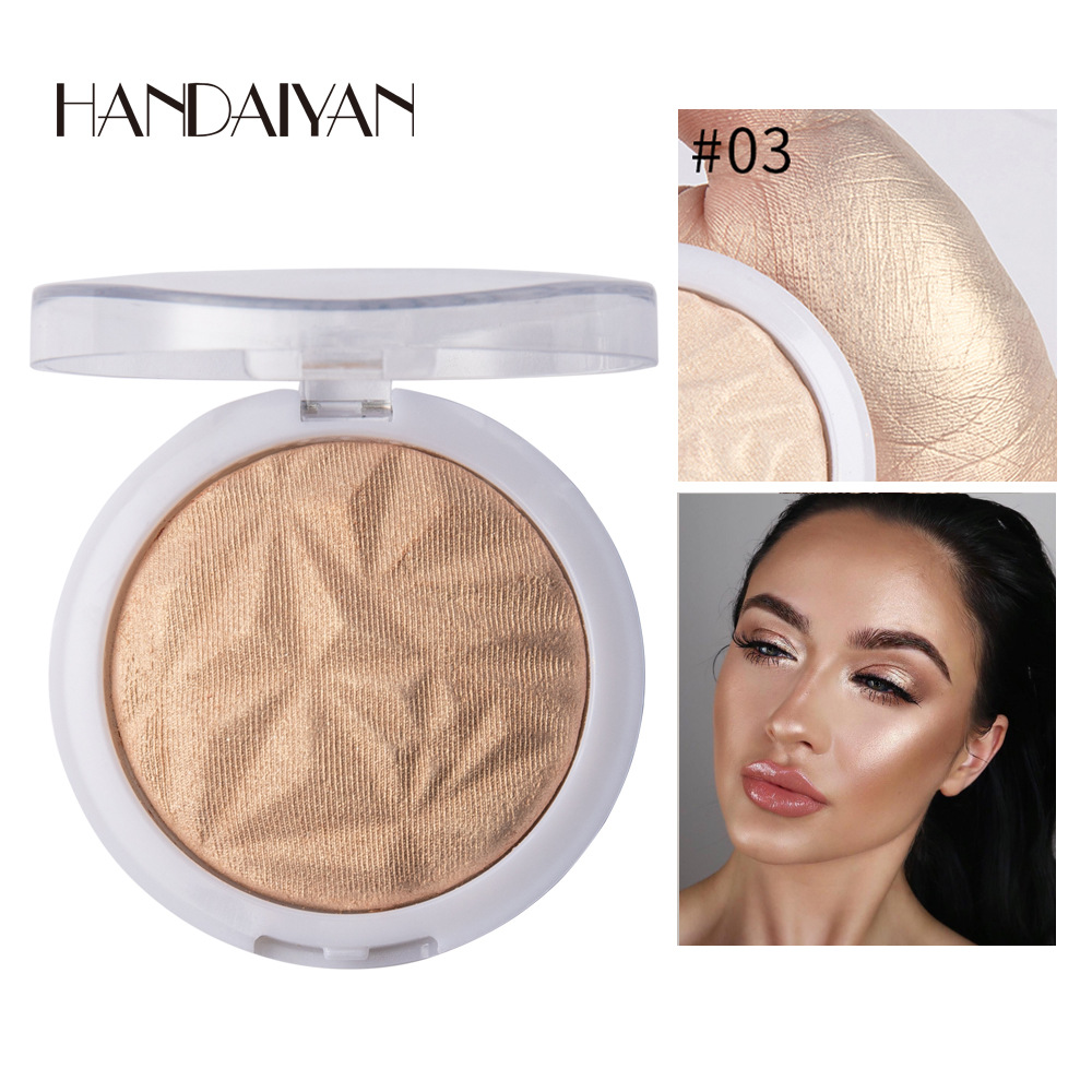 Han Daiyan Cross-Border Makeup Monochrome Diamond Baked Powder Polarized Highlight Powder Long-Lasting Brightening Finishing Shading Highlight Powder Powder Han Daiyan Cross-Border Makeup Monochrome Diamond Baked Powder Polarized Highlight Powder Long-Lasting Brightening Finishing Shading Highlight Powder Powder