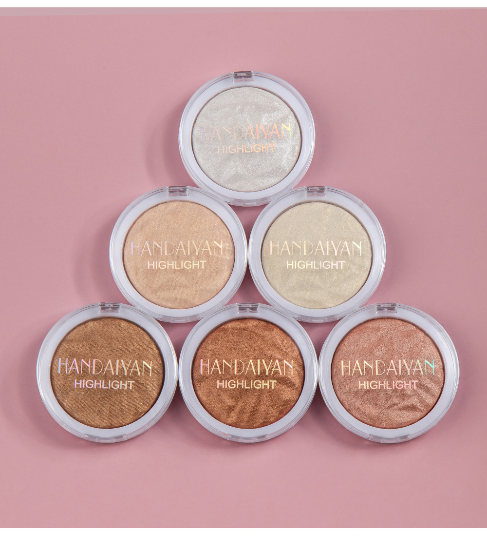 Han Daiyan Cross-Border Makeup Monochrome Diamond Baked Powder Polarized Highlight Powder Long-Lasting Brightening Finishing Shading Highlight Powder Powder Han Daiyan Cross-Border Makeup Monochrome Diamond Baked Powder Polarized Highlight Powder Long-Lasting Brightening Finishing Shading Highlight Powder Powder
