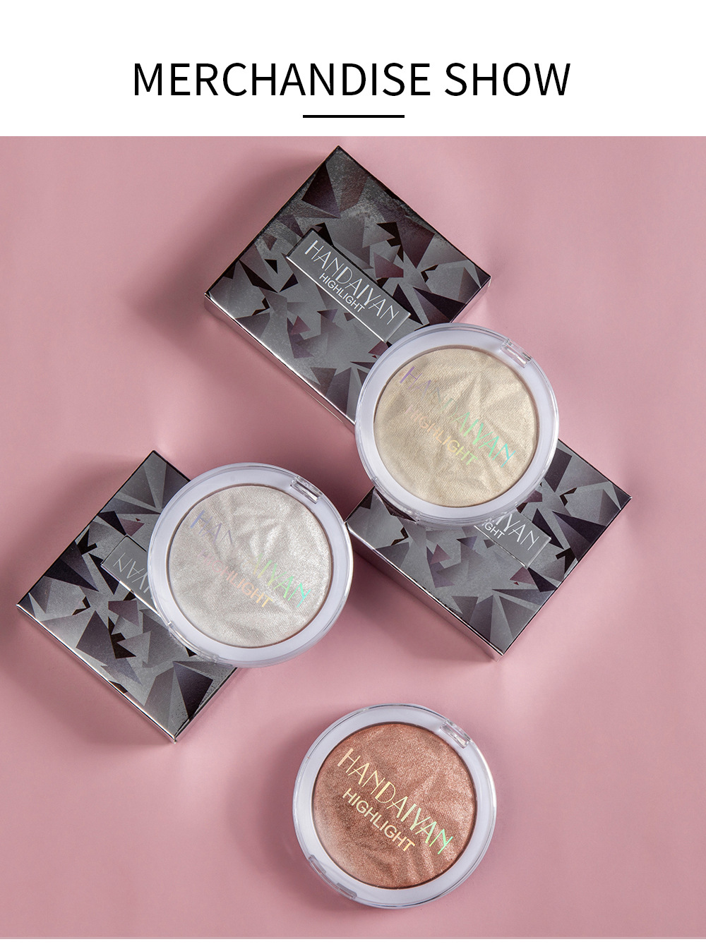 Han Daiyan Cross-Border Makeup Monochrome Diamond Baked Powder Polarized Highlight Powder Long-Lasting Brightening Finishing Shading Highlight Powder Powder Han Daiyan Cross-Border Makeup Monochrome Diamond Baked Powder Polarized Highlight Powder Long-Lasting Brightening Finishing Shading Highlight Powder Powder