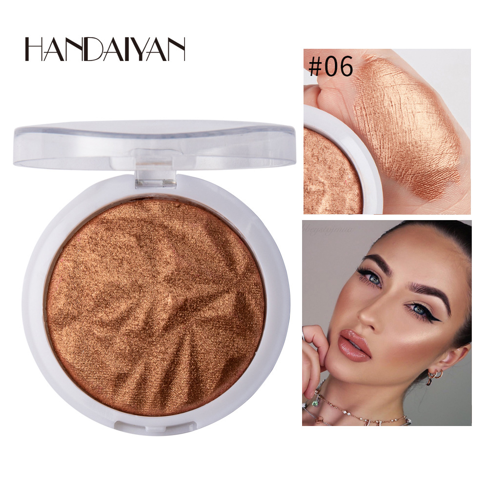 Han Daiyan Cross-Border Makeup Monochrome Diamond Baked Powder Polarized Highlight Powder Long-Lasting Brightening Finishing Shading Highlight Powder Powder Han Daiyan Cross-Border Makeup Monochrome Diamond Baked Powder Polarized Highlight Powder Long-Lasting Brightening Finishing Shading Highlight Powder Powder