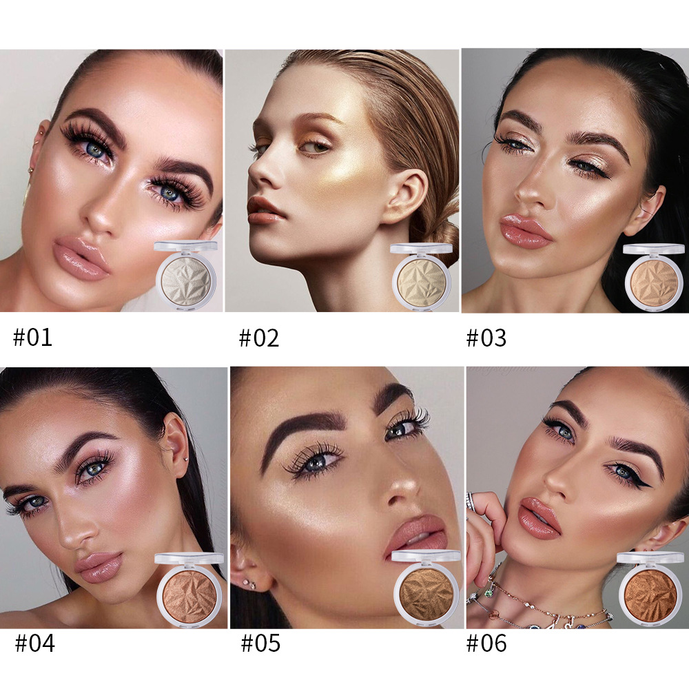 Han Daiyan Cross-Border Makeup Monochrome Diamond Baked Powder Polarized Highlight Powder Long-Lasting Brightening Finishing Shading Highlight Powder Powder Han Daiyan Cross-Border Makeup Monochrome Diamond Baked Powder Polarized Highlight Powder Long-Lasting Brightening Finishing Shading Highlight Powder Powder