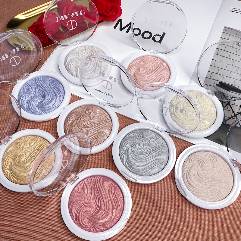 Monochrome Baking Highlight Powder Makeup Highlighter Powder Contour Compact Pk107 Replace Angela Chang Same Three-Dimensional Crouching Silkworm
