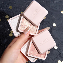 Han Ru Iron Box Double-Color Eye Shadow Matte Shimmer Highlight Powder Internet Celebrity Makeup Small Portable Eye Shadow Plate Female Factory Direct Sales