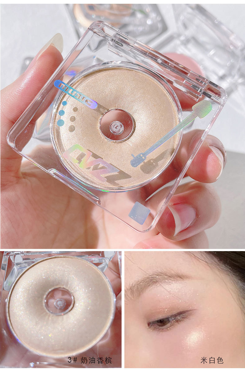 CVZ Record Monochrome Highlight Powder Donut Mashed Potatoes High Gloss Diamond Glitter Contour Compact Body Thin and Glittering Brightening CVZ Record Monochrome Highlight Powder Donut Mashed Potatoes High Gloss Diamond Glitter Contour Compact Body Thin and Glittering Brightening