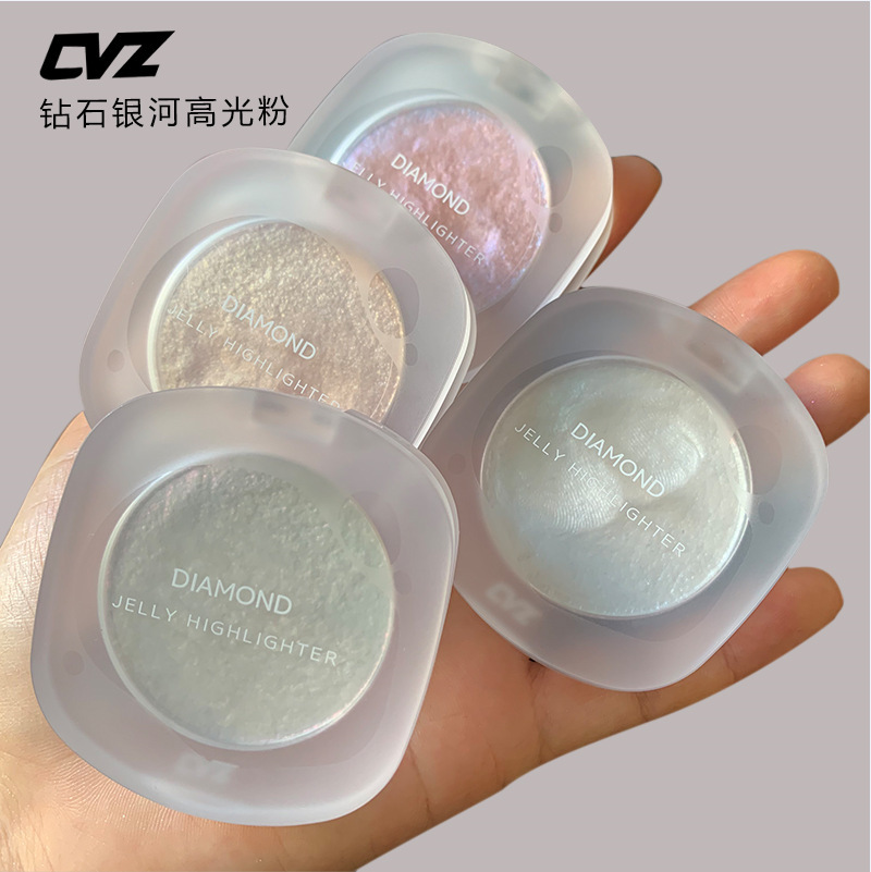 CVZ Galaxy Thin and Glittering Monochrome Highlight Powder Mashed Potatoes Gel Shading Powder Pearlescent Three-Dimensional Natural Brightening Glitter