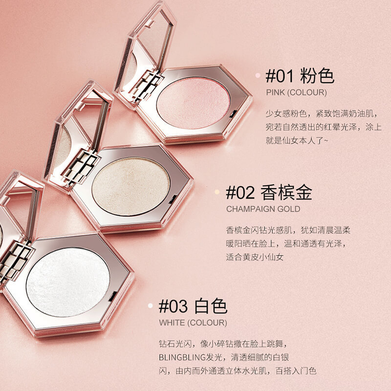 Senana Marina Bright Starry Sky Highlight Powder Repair Concealer Highlight Three-Dimensional Shading Powder Brighten Skin Color Moisturizing Finishing Powder