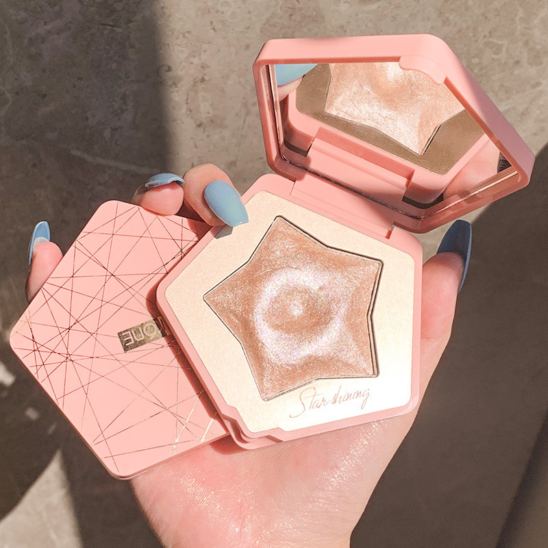 Suikone Sukana Dazzling Star Flash Highlight Powder Natural Three-Dimensional Nose Shadow Brightening Mashed Potatoes Contour Compact