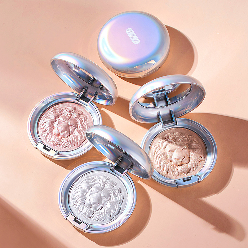 Original Painter Lion Highlight Powder Glitter Brightening Natural Three-Dimensional Nose Shadow Side Shadow Relief Ginger Highlight Contour Compact