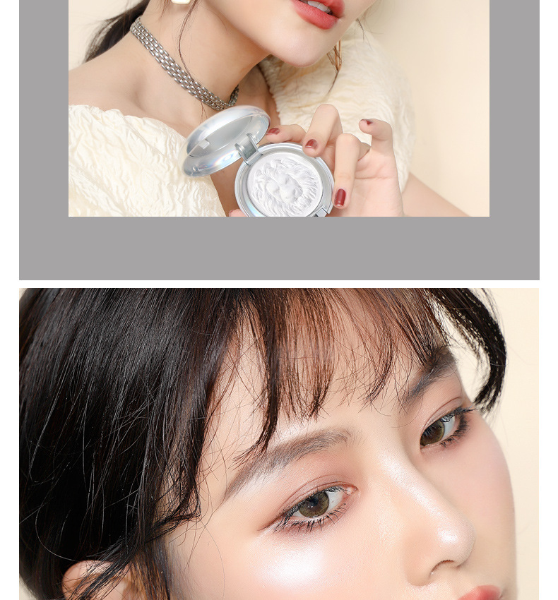 Original Painter Lion Highlight Powder Glitter Brightening Natural Three-Dimensional Nose Shadow Side Shadow Relief Ginger Highlight Contour Compact