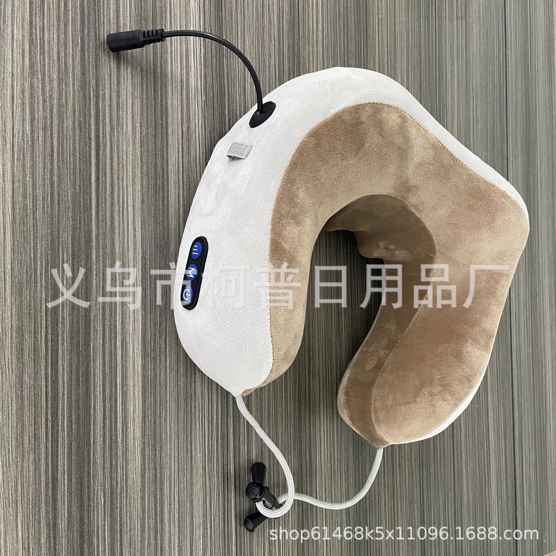 U-Shaped Massage Pillow Office Lunch Pillow Home on-Board Massage Pillow Massage Pillow Rechargeable Electric Massage Cross-Border Three Button