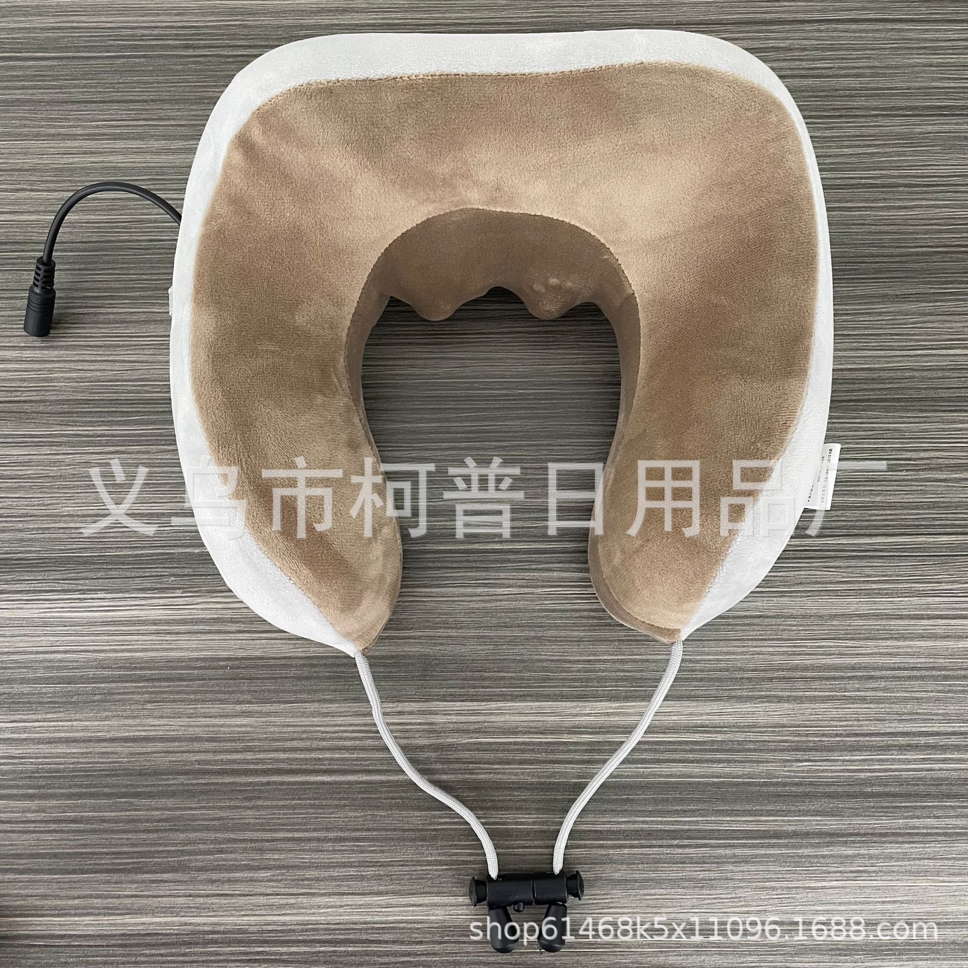 U-Shaped Massage Pillow Office Lunch Pillow Home on-Board Massage Pillow Massage Pillow Rechargeable Electric Massage Cross-Border Three Button