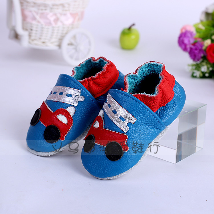 Korean Style New Fashion Toddler Baby Shoes Cowhide Embroidered Baby&#039;s Shoes One Piece Dropshipping Factory Direct Sales