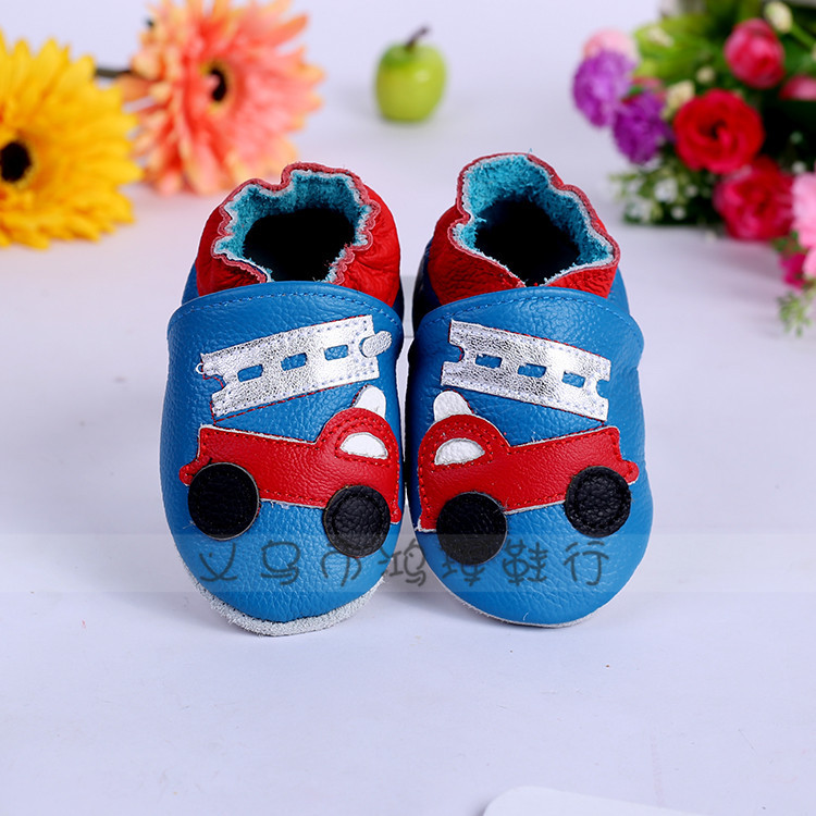 Korean Style New Fashion Toddler Baby Shoes Cowhide Embroidered Baby's Shoes One Piece Dropshipping Factory Direct Sales