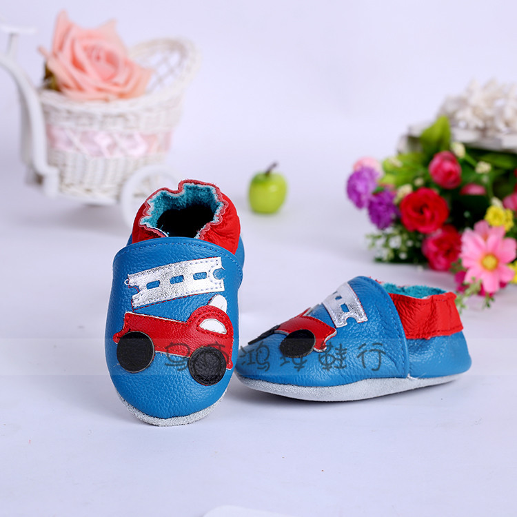 Korean Style New Fashion Toddler Baby Shoes Cowhide Embroidered Baby's Shoes One Piece Dropshipping Factory Direct Sales