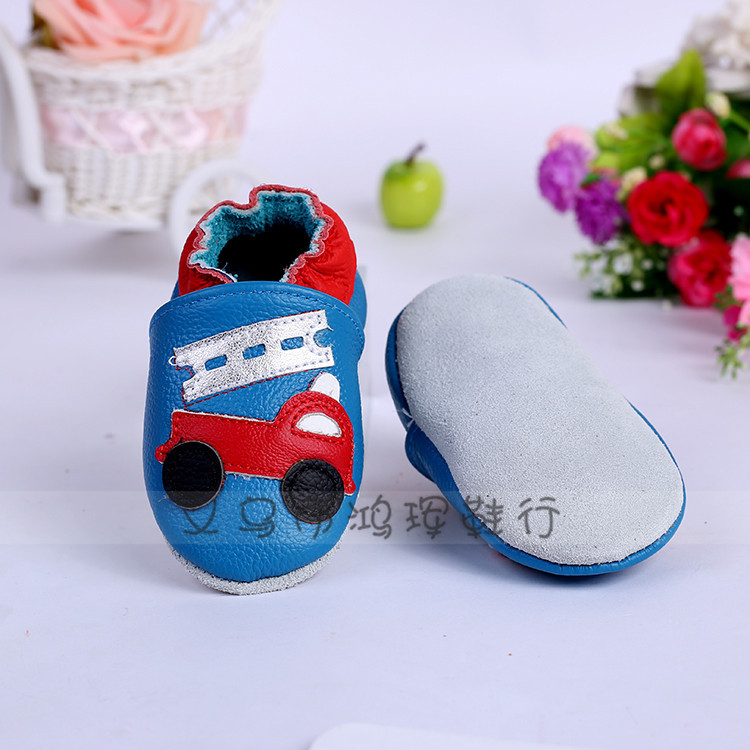 Korean Style New Fashion Toddler Baby Shoes Cowhide Embroidered Baby's Shoes One Piece Dropshipping Factory Direct Sales