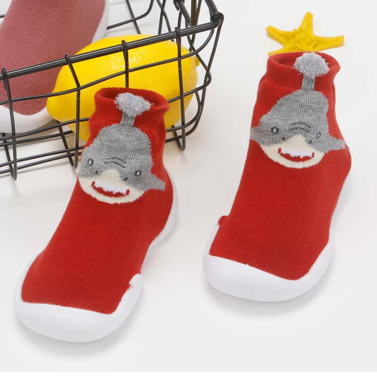 Factory Goods Spring and Autumn Non-Slip Glue Toddler Shoes Children's Shoes Anti-Collision Rubber Shoes Baby Shoes One Product Dropshipping