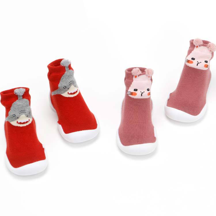 Factory Goods Spring and Autumn Non-Slip Glue Toddler Shoes Children's Shoes Anti-Collision Rubber Shoes Baby Shoes One Product Dropshipping
