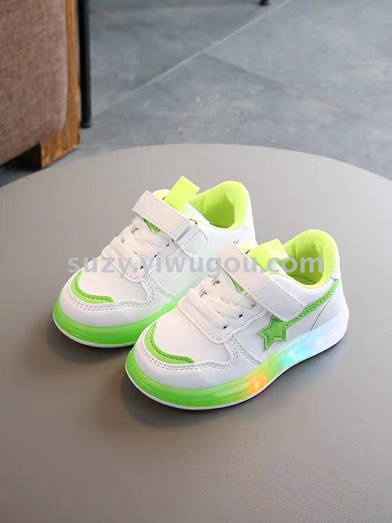 Spring New Model Light Baby Shoes Children&#039;s Boys Small Children&#039;s Children&#039;s Shoes All-match Small White Shoes Toddler Shoes