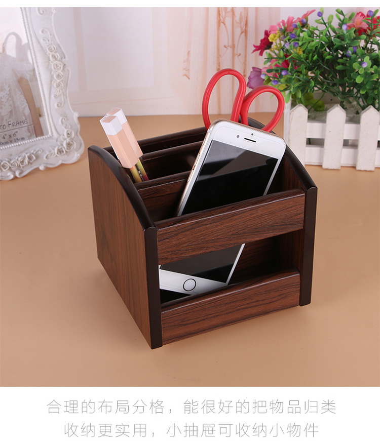 High-End Wooden Rotating Multifunctional Assemblage Zone Drawer Storage Pencil Vase Decoration Creative Desktop Stationery Storage Box High-End Wooden Rotating Multifunctional Assemblage Zone Drawer Storage Pencil Vase Decoration Creative Desktop Stationery Storage Box