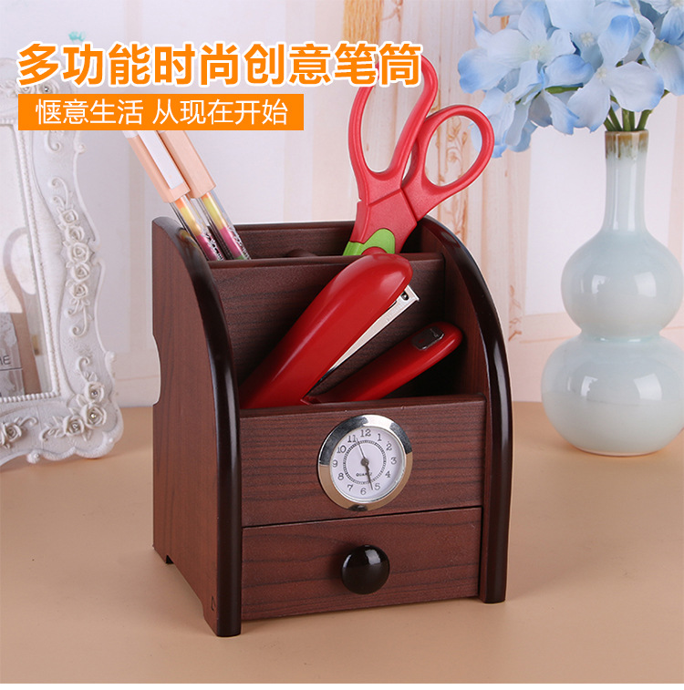 High-End Wooden Multi-Functional Assemblage Zone Drawer with Storage Pencil Vase Decoration Creative Desktop Stationery Storage Box Wholesale High-End Wooden Multi-Functional Assemblage Zone Drawer with Storage Pencil Vase Decoration Creative Desktop Stationery Storage Box Wholesale